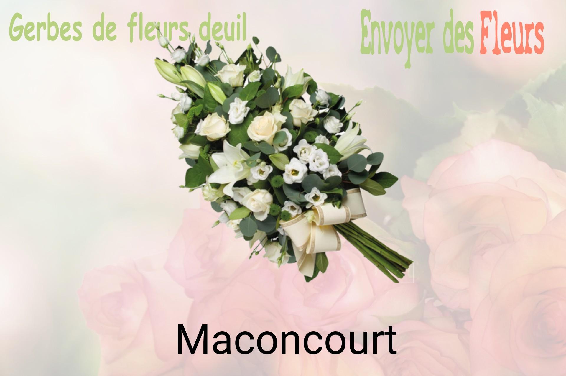 Gerbe de fleurs de deuil livrée à Maconcourt